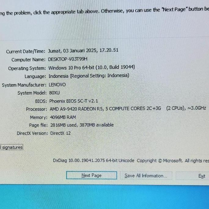 Motherboard Lenovo Ideapad 320-14Ast 330-14Ast Amd A9 A6 A4 E2 81D5 80Xu Normal Tested Seken Origina