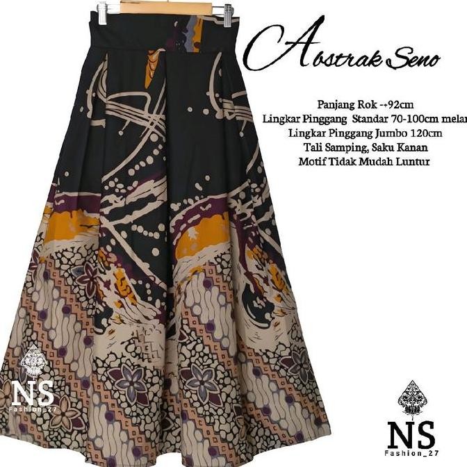 ROK BATIK WANITA MODERN MOTIF TERBARU PREMIUM ELEGAN PINGGANG KARET Formal Casual Bawahan cewek regu