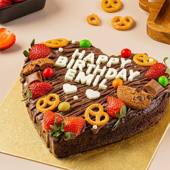 

Brownies Jubilant Decoration Chan Patisserie Size 20Cm Hampers Valentine Thday Hampers