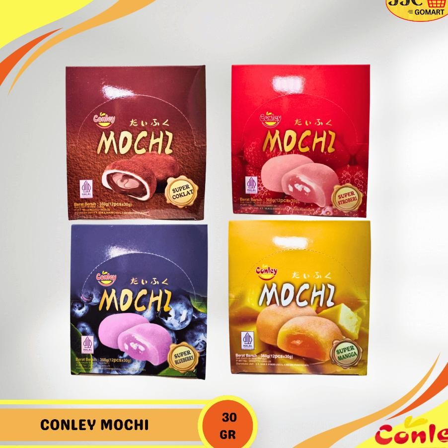 

Conley Mochi 30G Blueberry Mangga Cokelat Strawberry Mixed Ktk