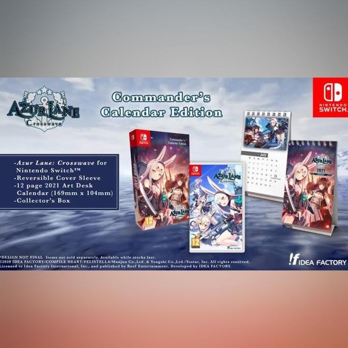 PO Ready Import - Azur Lane Crosswave Commander's Calender Ed (Switch)