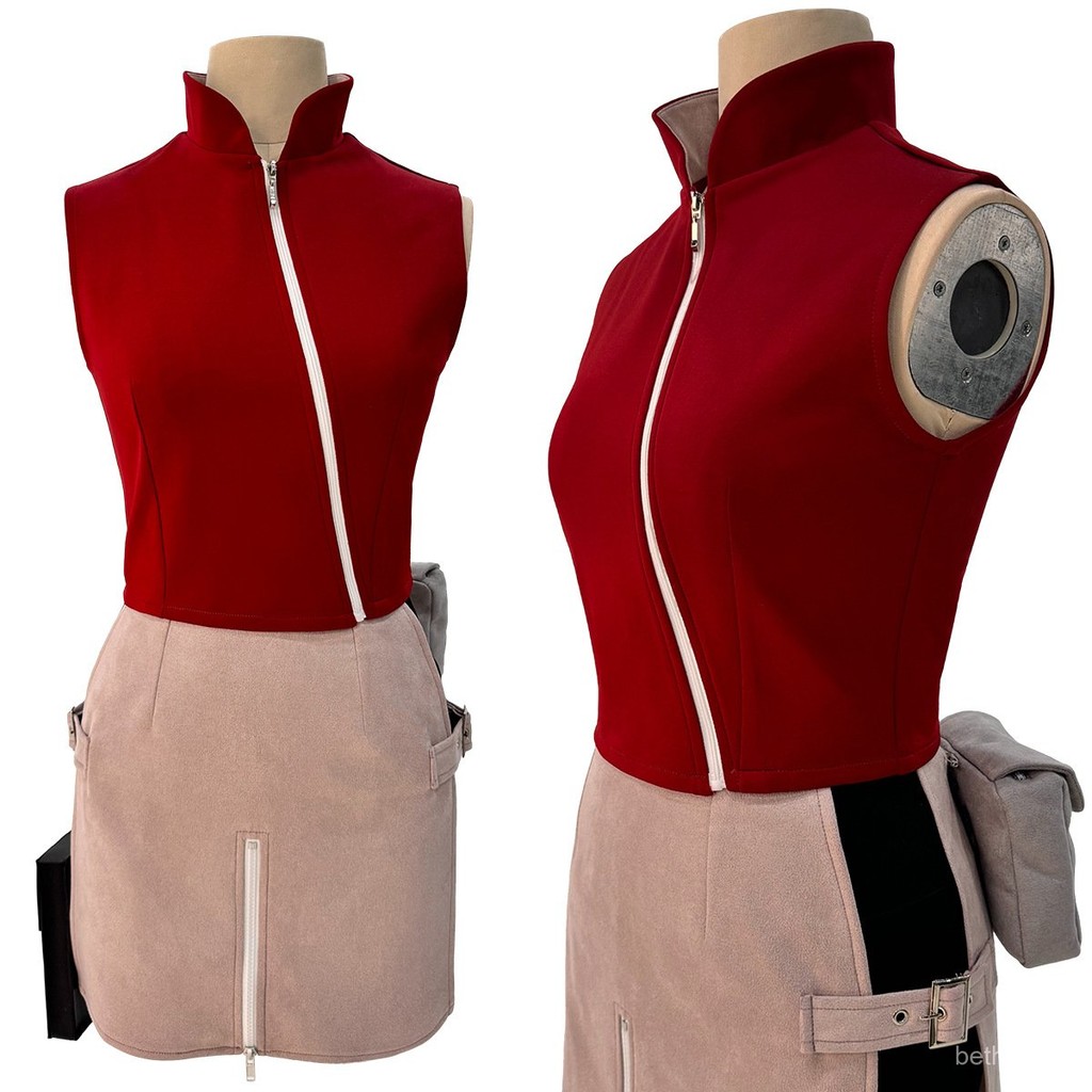 Naruto cos Clothing Naruto Shippuden Haruno Sakura cosplay Clothing