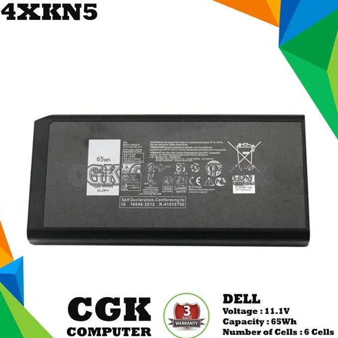 Baterai Laptop Dell Latitude 7414 5414 5404 E5404 E7404 Rugged 4Xkn5 New Stok