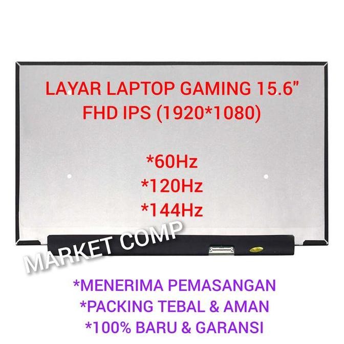 Layar Led Lcd Laptop Lenovo Ideapad Gaming 3 3I 15 (15) 3-15 3I-15 Imh05 15Arh05 15Ach6 15Ihu6 15Iah