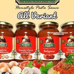 

San Remo Pasta Sauce All Flavors Gr Saos Spageti