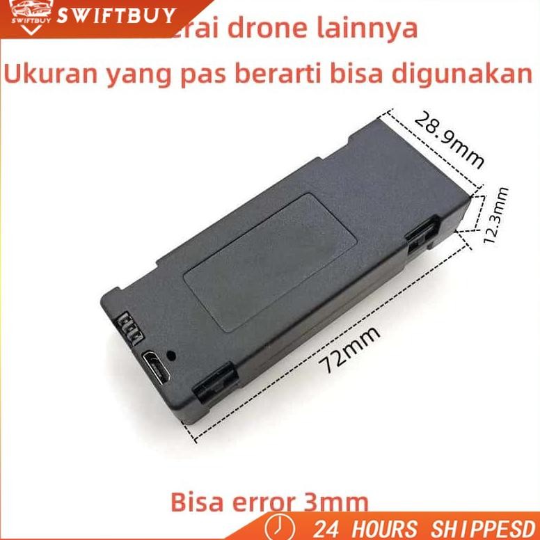 10PCS Baterai Drone, Aksesori Drone S1S/E88 PRO/E99 PRO, Baterai Cadangan Drone E88 PRO/E99 PRO