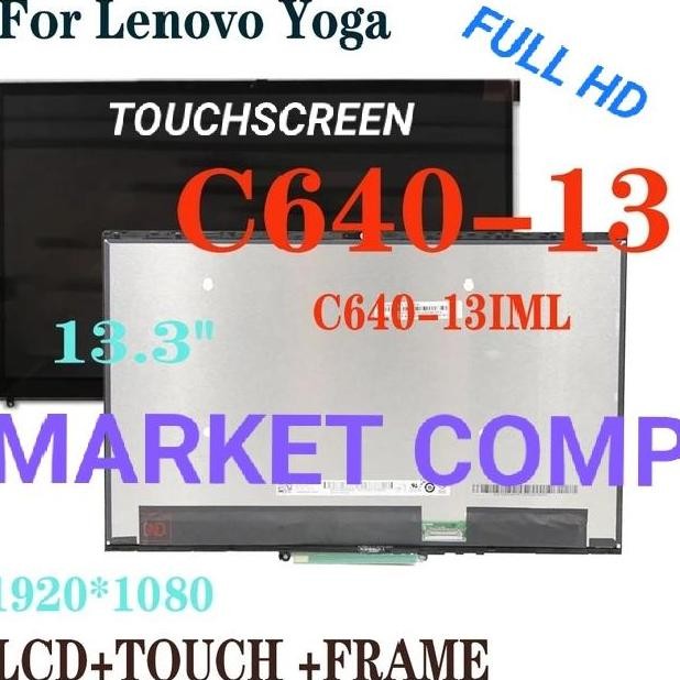 Layar Sentuh Led Lcd Touchscreen Lenovo Yoga C640 13 Iml 13Iml C640-13 C640-13Iml 81Ue 81Xl 2In1 2-I