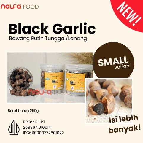 

Promo..!!! Black Garlic Naufa Food - Bawang Hitam Tunggal / Lanang 250G At43