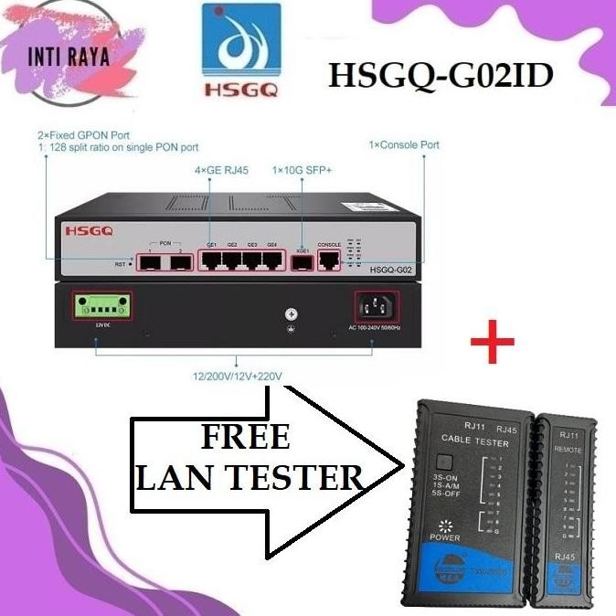 Hsgq-G02Id Olt Gpon 2 Ports Olt Mini New Stok