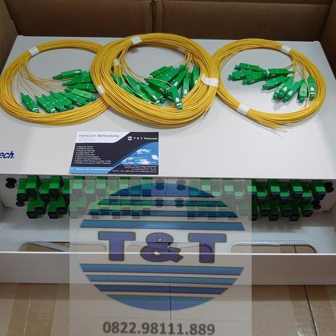 Litech Odf Otb Rack 48 Core Sc Apc Fiber Optik New Stok