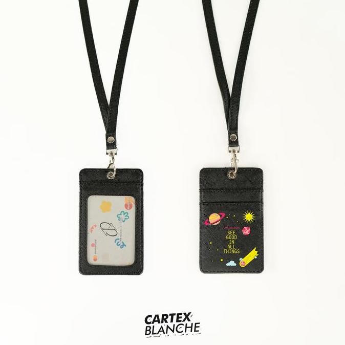 

Cartexblanche Good In All Things Lanyard Card Holder Unisex Name Tag Pria & Wanita Co
