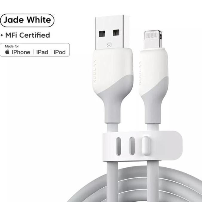 Kuulaa Kabel Mfi Tipe Usb To Lightning Iphone Soft Silicone Cable 1M