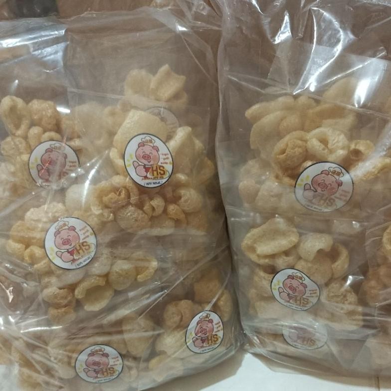 

Kerupuk / Krupuk Kulit Babi Premium Hs Ball Isi 20 Bks