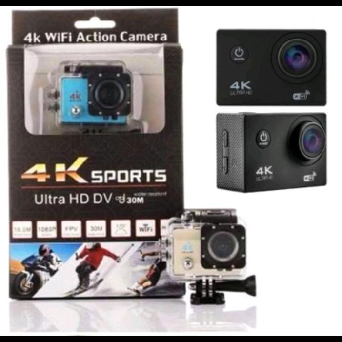 Kogan Action Camera 4K Ultra Hd With Wifi / Kamera Vlogger Waterproof Anti Air 4K 30 Fps