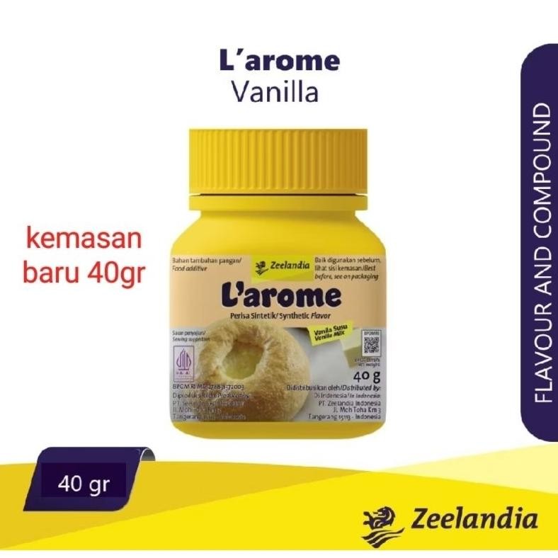 

Larome Vanilla Susu 40gr Aroma Kuat Tahan Panggang