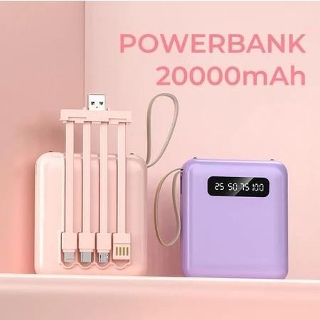 Powerbank Mini 20000Mah Power Bank Stay Connected Pawer Bank Original 100% Ori Long-Lasting Lightnin