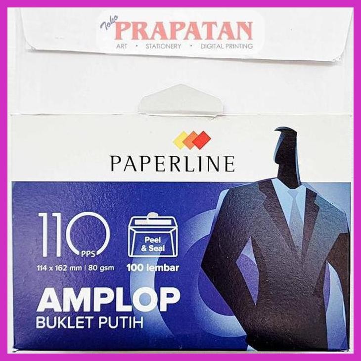 

( SEKOLAH / LUKIS ) READY AMPLOP PUTIH PAPERLINE 110 PPS (SENI / MENGGAMBAR / ART / KERAJINAN ) SIAP KIRIM