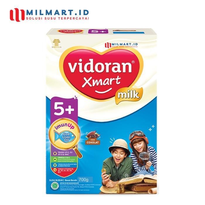 

Mb Vidoran Xmart 5+ Coklat 700 G Susu Formula Pertumbuhan Anak 5-12 Tahun