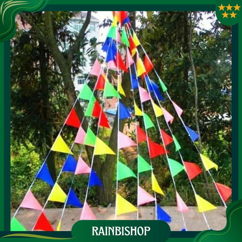 Bendera Segitiga Rawis Merah Putih Panjang Warna Warni Agustusan Hut Kemerdekaan Indonesia Sale