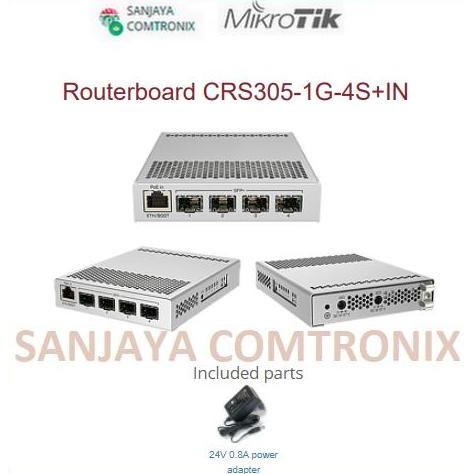 Mikrotik Crs305-1G-4S+In Cloud Router Switch 1 Gigabit + 4 Sfp+ 10Gb New Stok