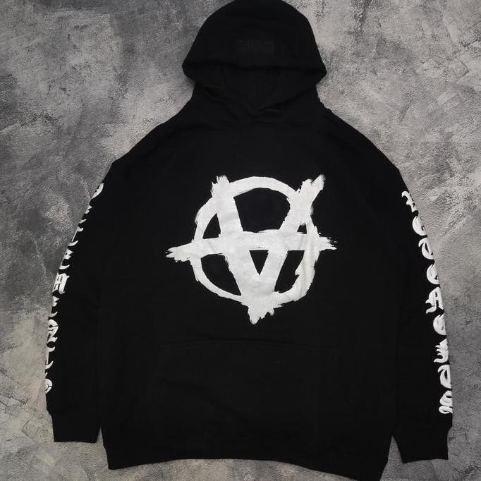 Hoodie Vetements Double Anarchy Second Bekas Co