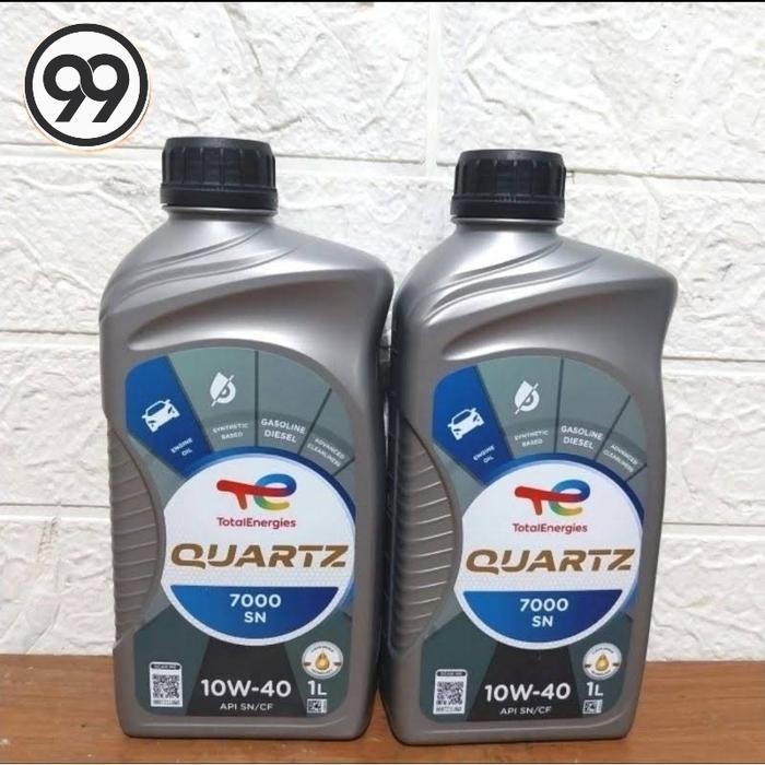 Ogs Total Quartz 7000 10W40/Oli Total/Oli Mesin Mobil 10W40 Kemasan Liter