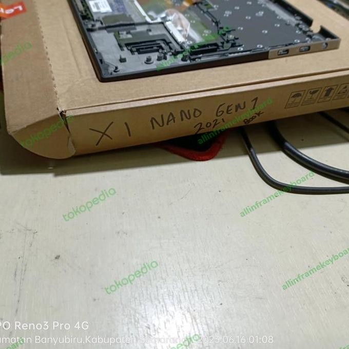 NewFrame Keyboard Lenovo Thinkpad X1 Nano 13 Inci Gen1 X1 Nano Gen1 New Stok