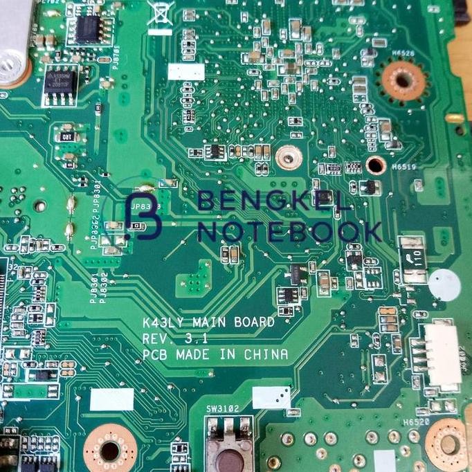 Motherboard Asus A43S K43L X44H X44C A44H Intel Vga Rev 3.1 New Stok