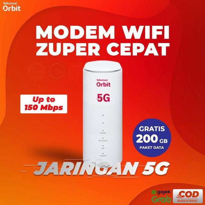 Telkomsel Orbit Turbo 5G Modem Wifi Super Cepat / Modem Orbit 5G New Stok