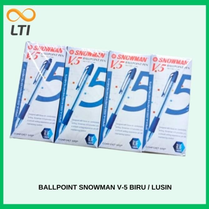 

Produk Baru!! Ballpoint / Pulpen / Bolpen SNOWMAN V-5 Semi Gel - BIRU Lusin TERMURAH