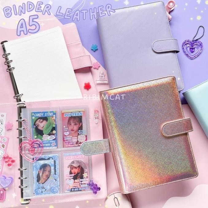 

Journal Binder Leather A5 / Photocard Binder Agenda Kulit