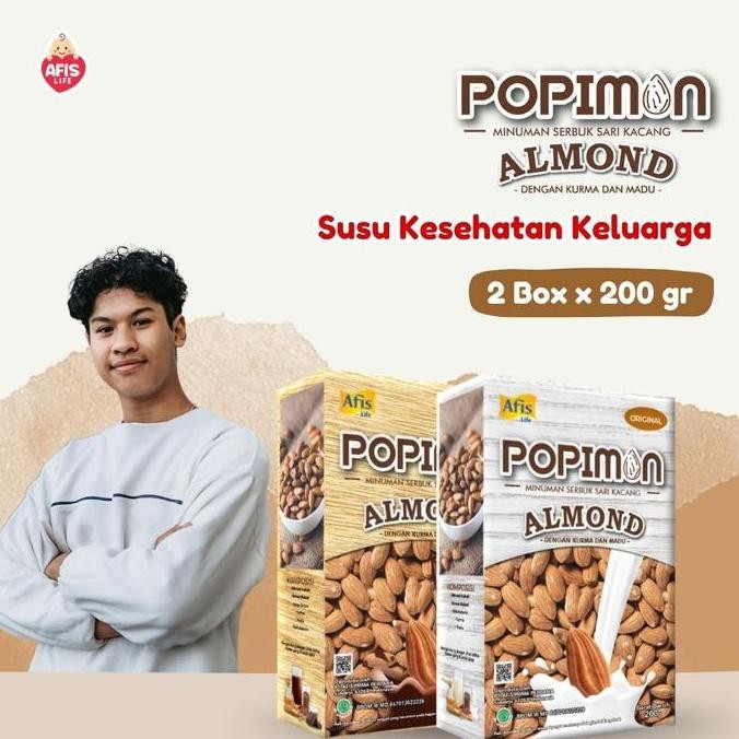 

afis popimon almond 2 box - minuman kesehatan termurah