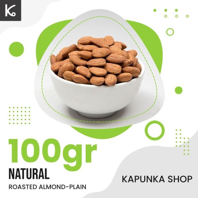 

almond panggang 100gr/roasted almond/almond siap makan termurah