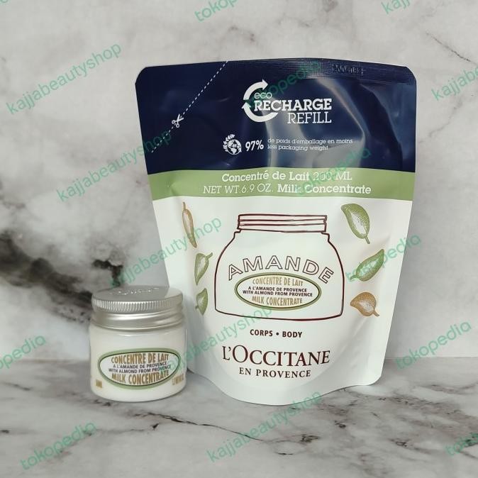 

loccitane almond milk concentrate refill 200ml termurah