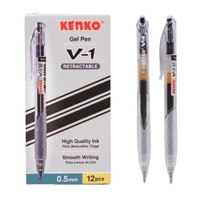 

Produk Baru!! (PACK) BALLPOINT GEL / PULPEN RETRACTABLE CETEKAN - KENKO V-1 MURAH