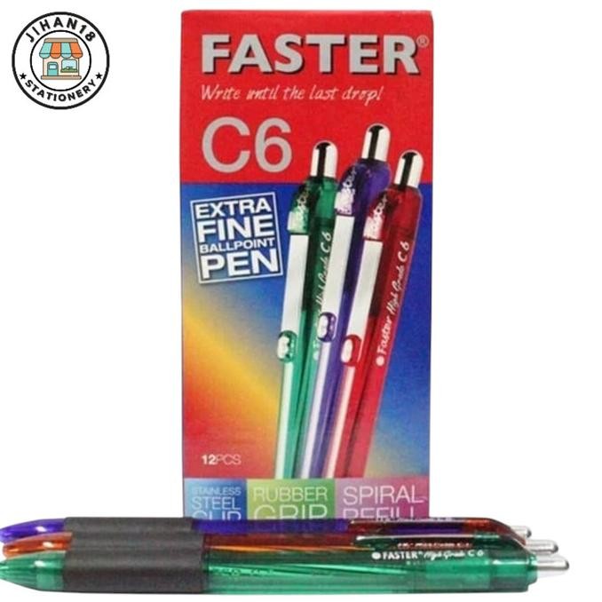 

Produk Baru!! Pulpen Faster C6 Cetek / Lusin - 12 PCS