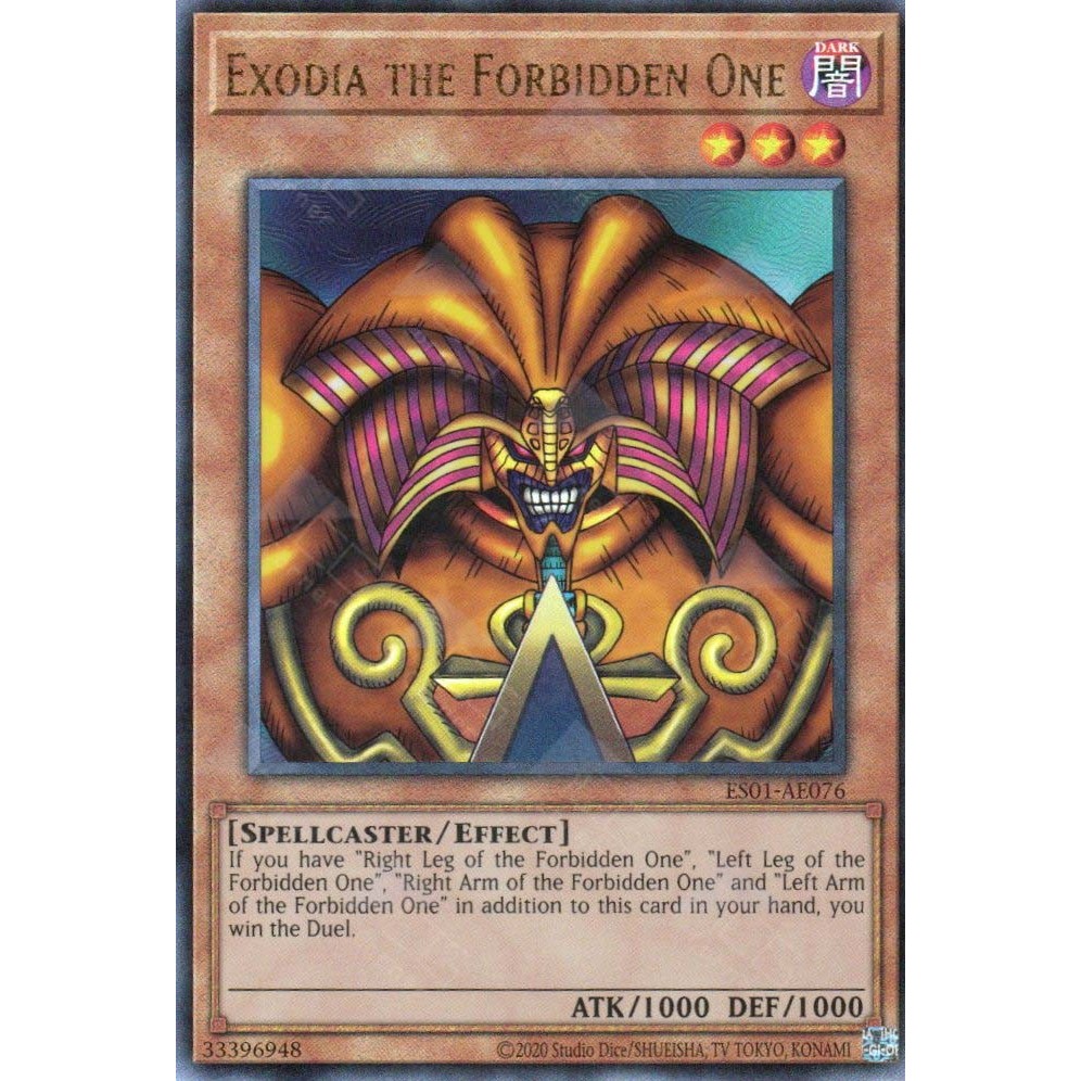 Exodia the Forbidden One Rarity Yugioh AE ES01-AE076
