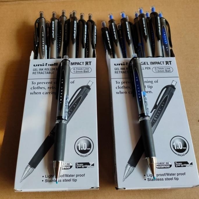 

Produk Baru!! pulpen uniball gel impact RT umn-152(10)s CETEK water proof