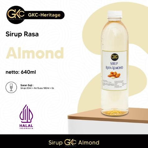 

minuman rasa almond 640ml sirup termurah