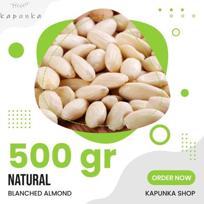 

kacang almond panggang kupas kulit ari 500gr termurah