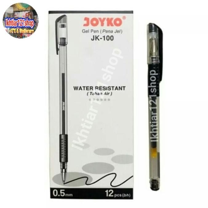 

Produk Baru!! Pulpen Gel Joyko/Gel Pen /Pena Jel Joyko JK-100 0.5mm perpack isi12pcs