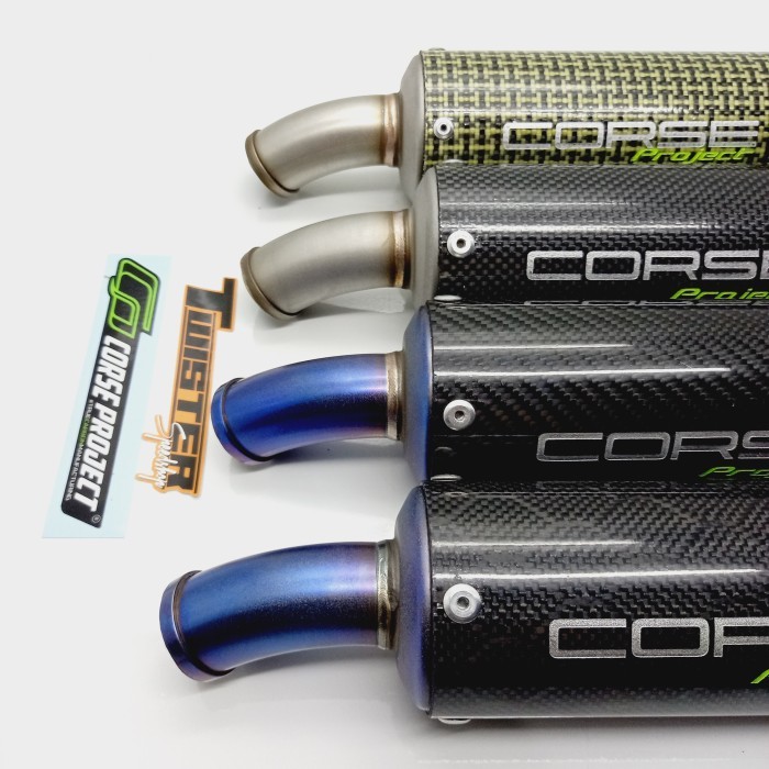 Slincer Silincer Knalpot Carbon Corse Project Ninja R/Rr 2Tak Original #Gratisongkir #Sale #Discount