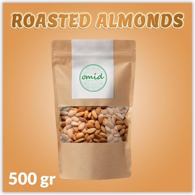 

roasted almond no shell (kacang almond kupas panggang) 500gr termurah