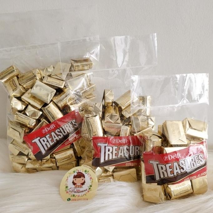 

delfi treasure almond 1 kg coklat kiloan termurah