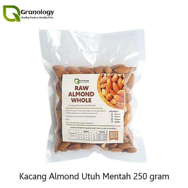 

kacang almond whole mentah / raw almond whole - 250 gram termurah