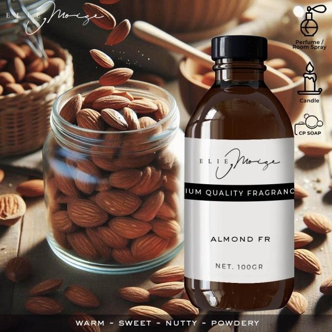 

almond fr fragrance oil for handmade cold process soap perfume candle scenting machine room spray by elie moise termurah