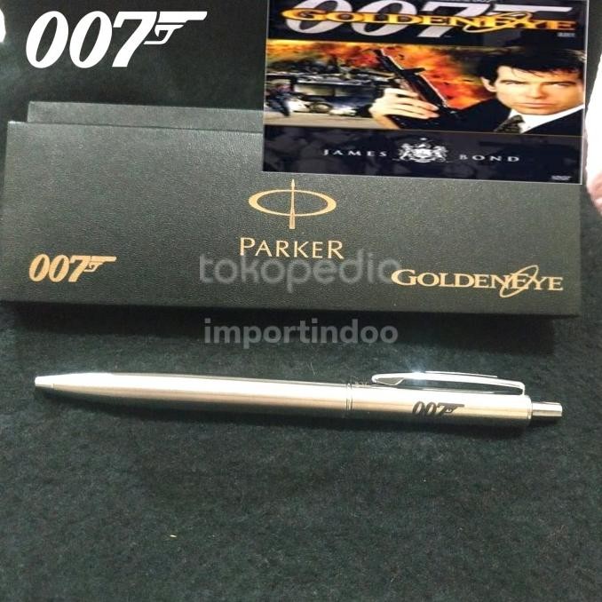 

Bolpoint Pulpen Parker Keren Dan Mewah 007 James Bond Stainless Stok Terbatas