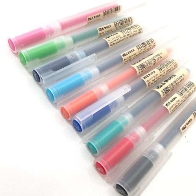 

Muji - Gel Ink Bolpoint Pen Cap Type 0.38Mm || Pulpen Stok Terbatas