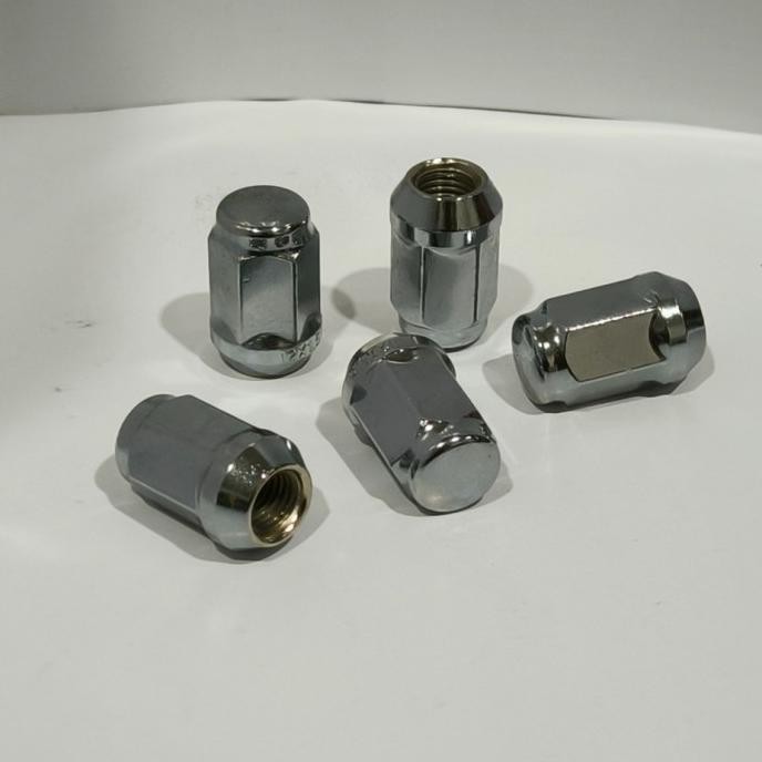 Tersedia Mur Racing Roda Mobil M12 x 1.5 - 19 chrome  Drat 1.5 Kunci Roda 19 panjang 3,5cm  untuk Mo