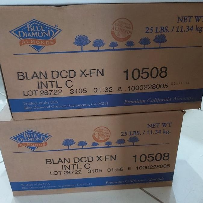

tepung almond / almond powder blue diamond kemasan 1 dus 11.34kg termurah